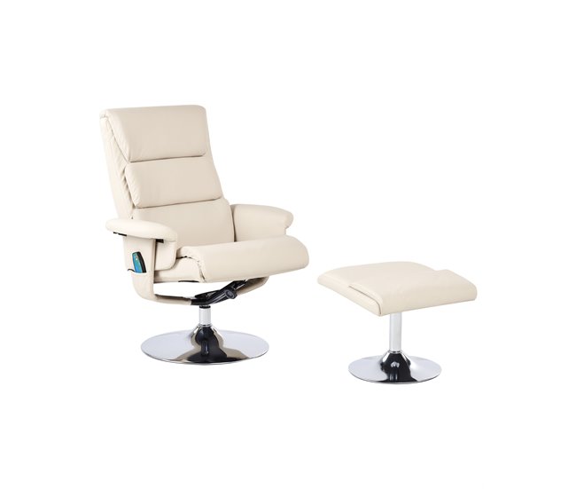 Beliani Cadeira de massagem LEGEND Bege