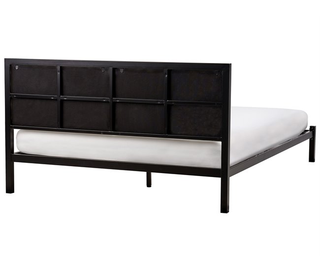Beliani Cama com estrado Aço CLAMART 147x210 Bege