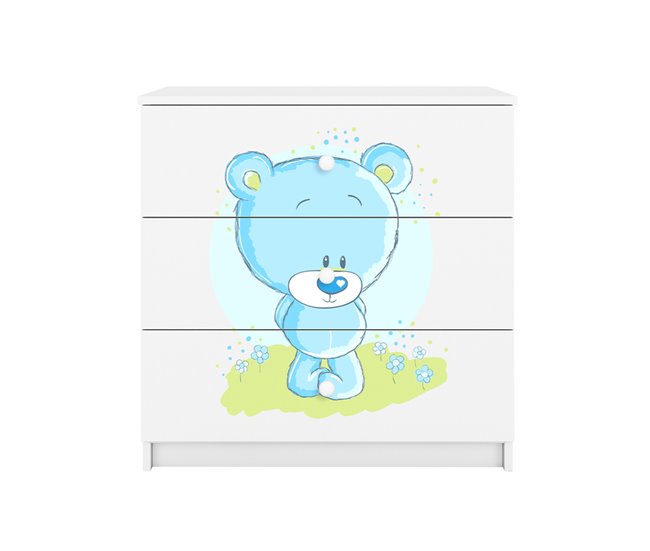 Arca com 3 gavetas Kocot Kids Babydream Bear Branco