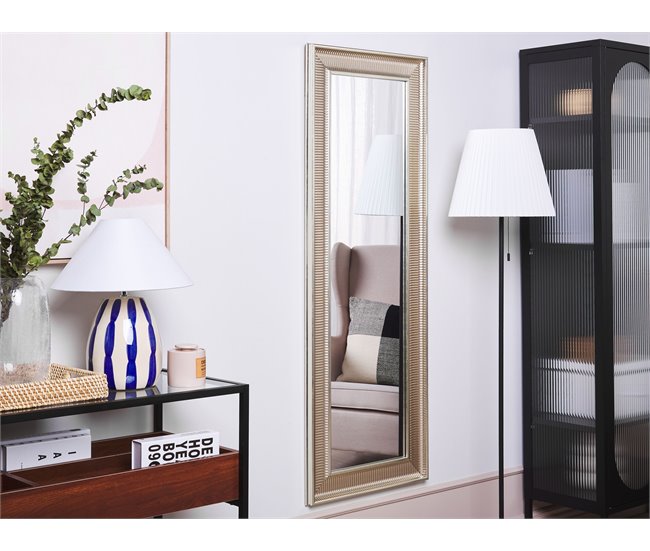 Beliani Espelho CASSIS 51x4 Cinza