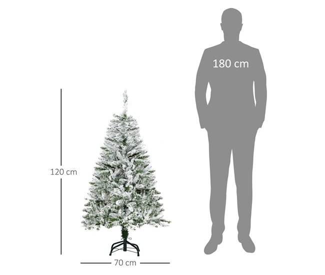Árvore de Natal Artificial PVC e Aço HOMCOM, casa - natal GR1531651