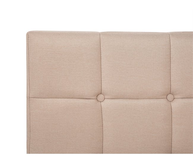 Beliani Cama continental Poliéster ADMIRAL 190x215 Areia