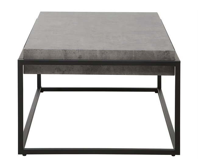 Beliani Mesa de centro ALTOS 64x104 Cinza Escuro