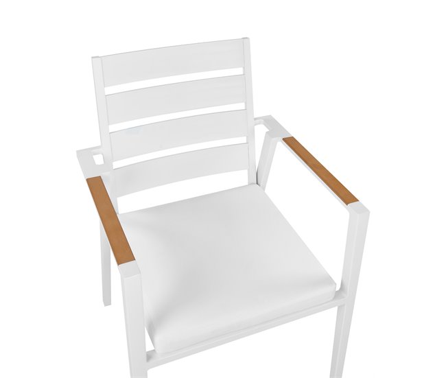 Beliani Cadeira de jardim TAVIANO Branco