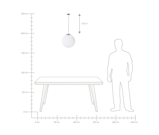 Beliani Candeeiro de tecto BARROW Branco
