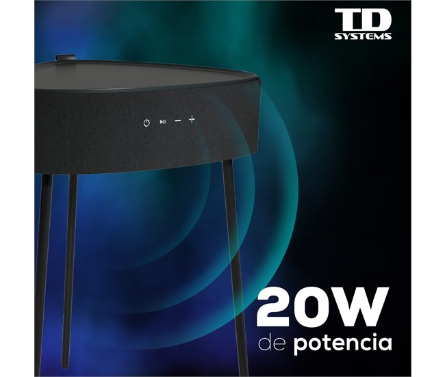Altifalante Mesa Bluetooth 20W - TD Systems SM20B11PGO Cinza Escuro