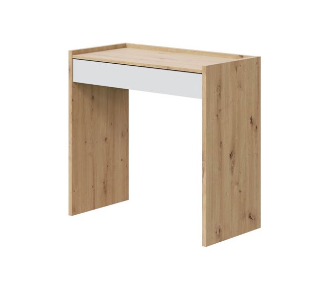 Mesa escrivaninha com gaveta Bege