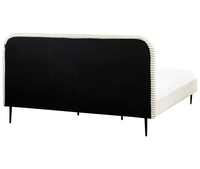 Beliani Cama Bombazine FLAYAT 193x215 Branco