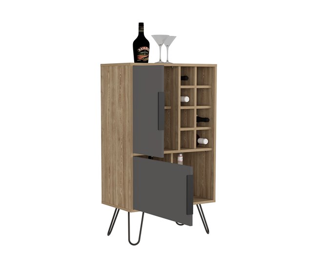 Gabinete de bar baixo de Vegas com oito cubículos de vinho Multicor