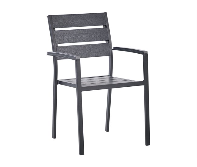 Beliani Cadeira de jardim VERNIO Preto