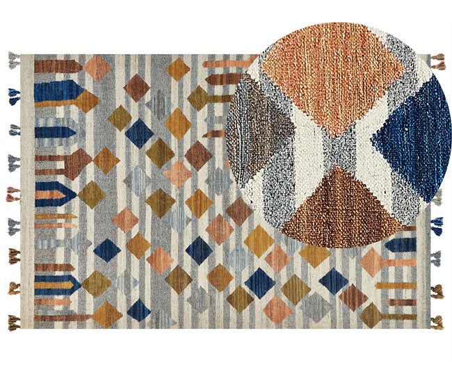Beliani Kilim KASAKH 200x300 Multicor