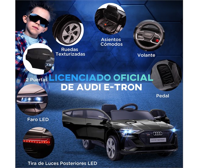 Carro Elétrico para Crianças PP e Aço HOMCOM Preto