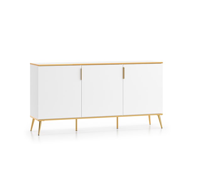 Aparador de 3 portas Zora Branco