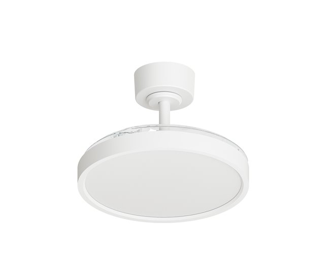Ventoinha de teto JULIA S retrátil LED com motor DC Branco