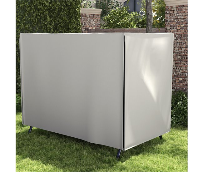 Capa para Móveis de Jardim Tecido Oxford Outsunny Cinza