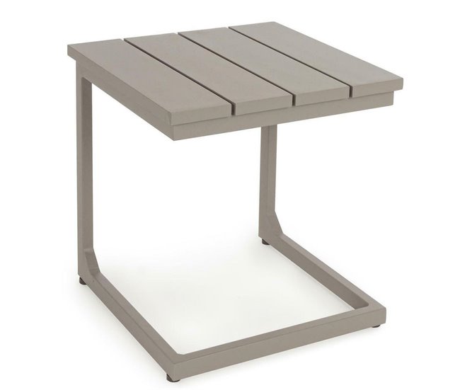 Mesa de centro para exterior Share design em alumínio Cinza
