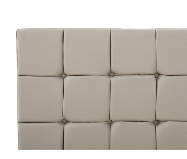 Beliani Cama com estrado Veludo AMBERT 148x212 Cinza