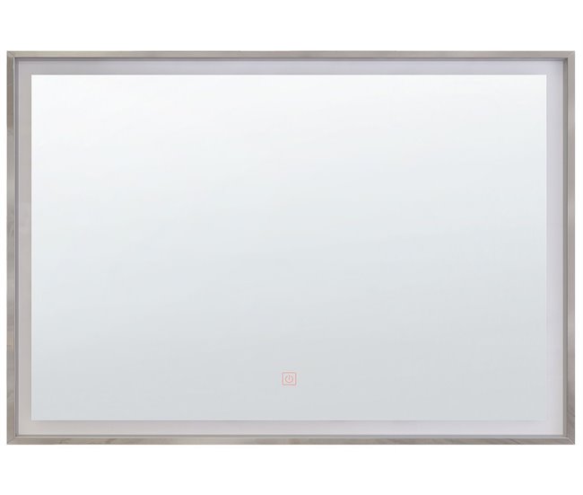 Beliani Espejo de baño ARGENS 80x4 Cinza