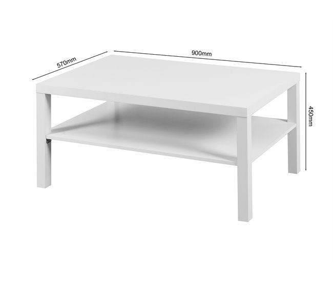 Mesa de centro fixa LIGIA Branco