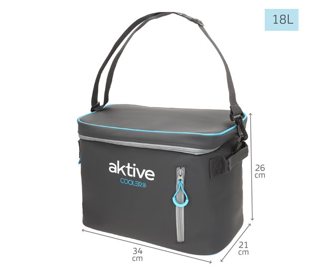 Aktive Bolsa térmica de alto desempenho de 18 litros Cinza Azul