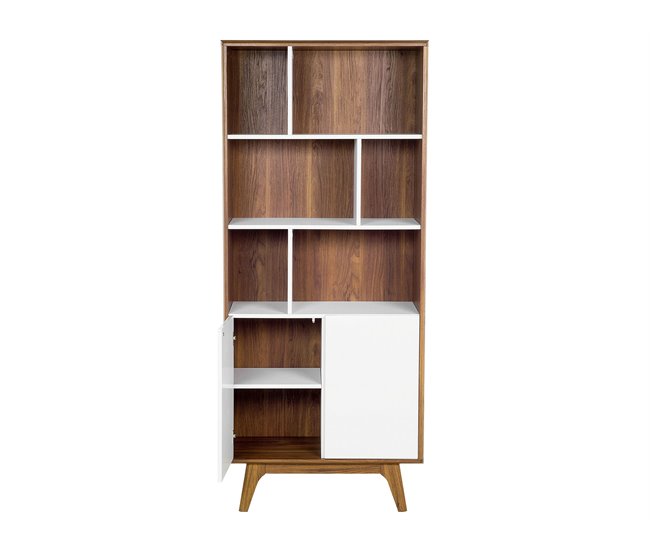 Beliani Librería COLUMBUS Branco