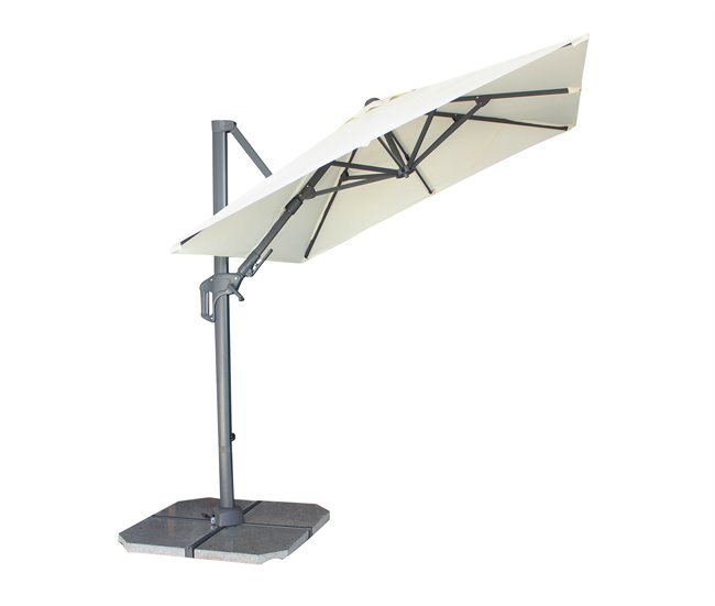 Guarda-sol GALIA 250x210x210cm cor branca Branco