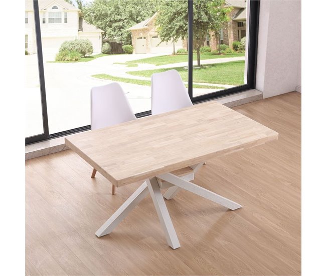  Mesa de jantar Xena 140 120x60 Branco