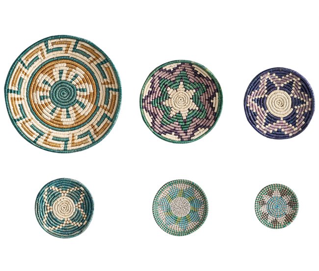 Beliani Decoração de parede NAMDINH Verde Escuro