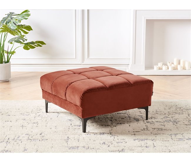 Beliani Reposapiés ALNES Vermelho