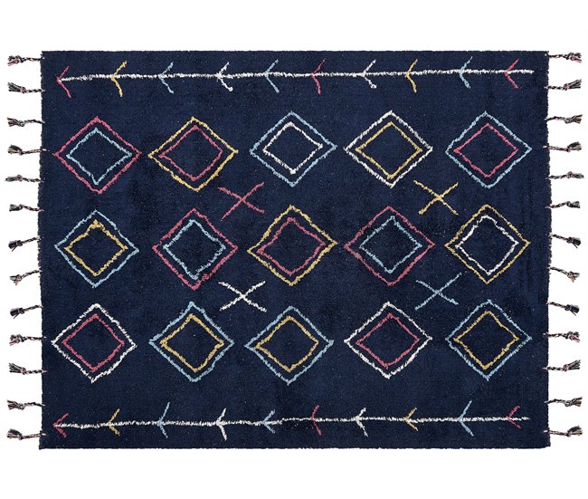 Beliani Entrelaçado CORUM 160x230 Preto