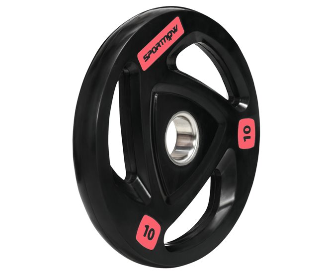 Discos de Musculação Metal e Borracha SPORTNOW Preto