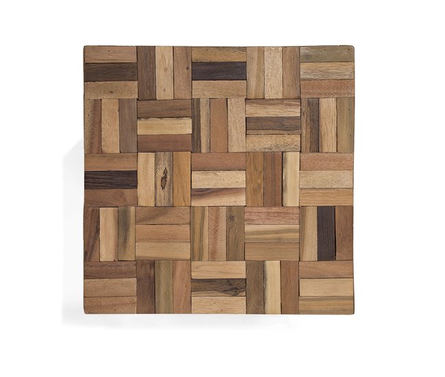 Beliani Mesa de centro GAMETI 45x45 Castanho