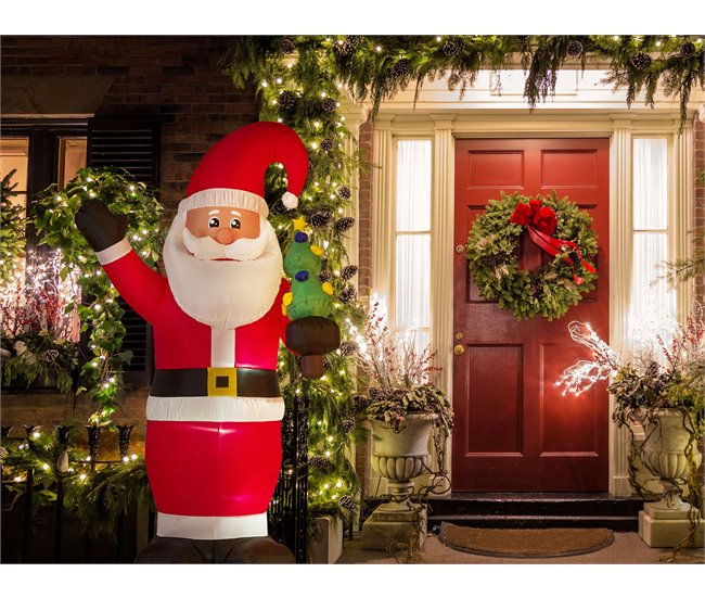 Beliani Decoração insuflável IVALO Vermelho