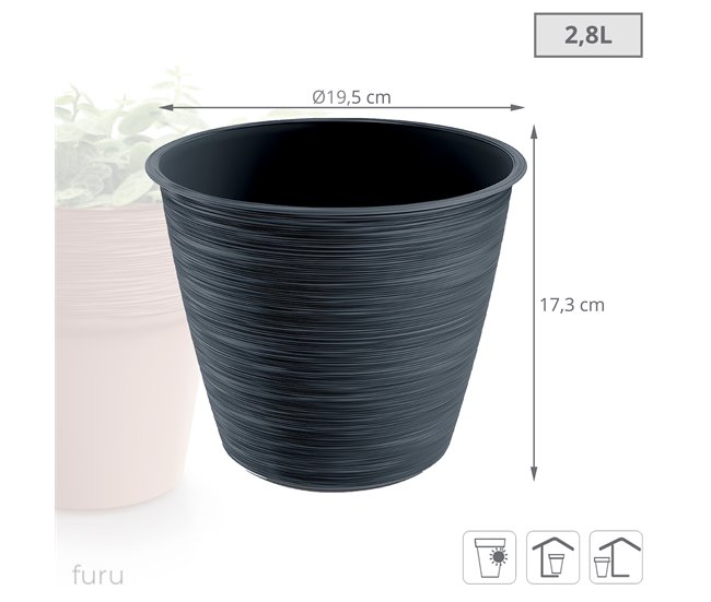 2,8L Furu Pot Antracite