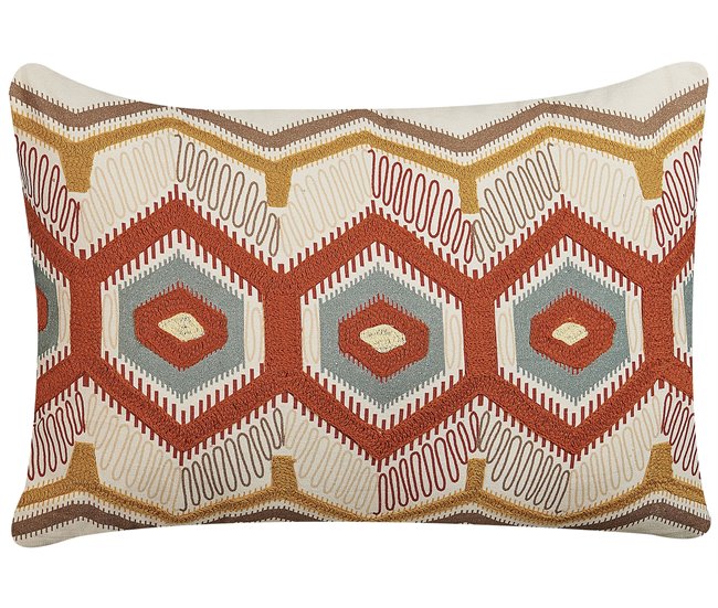 Beliani Cojín decorativo MAJRA Multicor