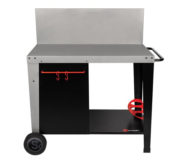 Aparador para plancha, Salvia Preto