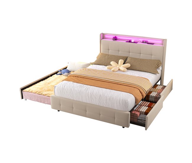 Cama com gavetas 200x160