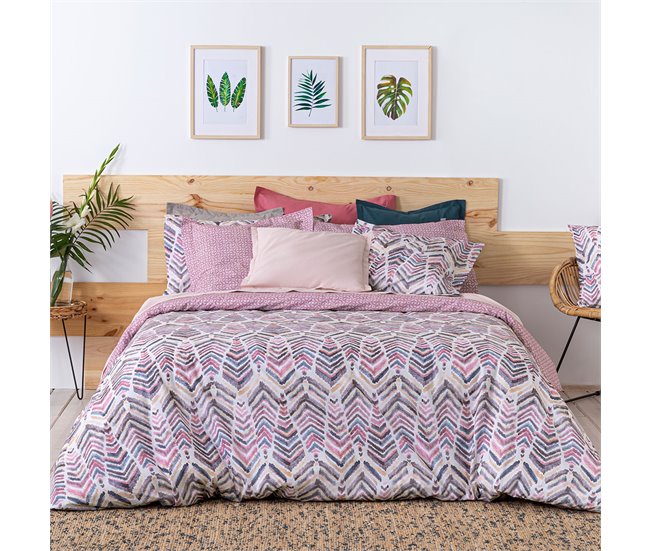2 Frondas para almofada 100% algodão ZEYA B 65x65 Malva