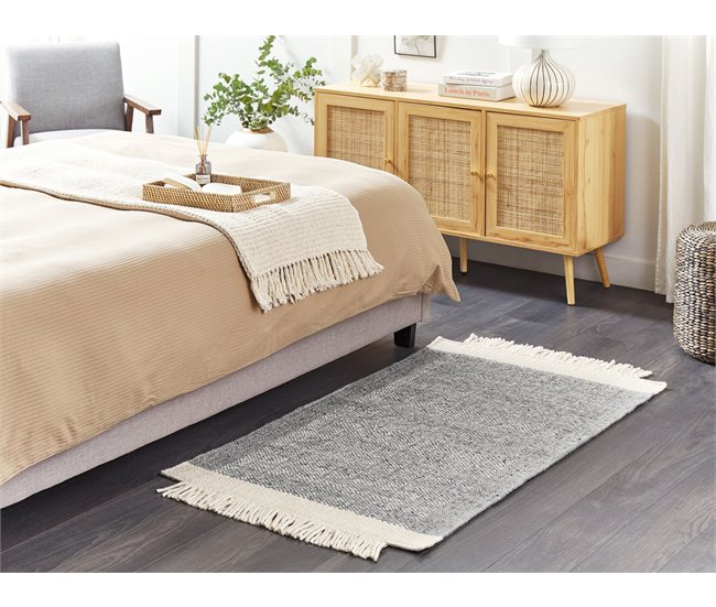 Beliani Pelos curtos TATLISU 80x150 Branco/ Bege