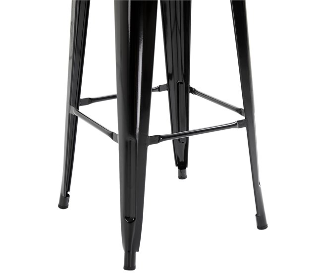 Bancos de Bar Metal HOMCOM, casa - cadeiras Preto