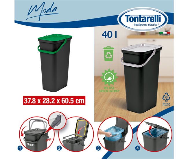 Recipientes para reciclagem Verde