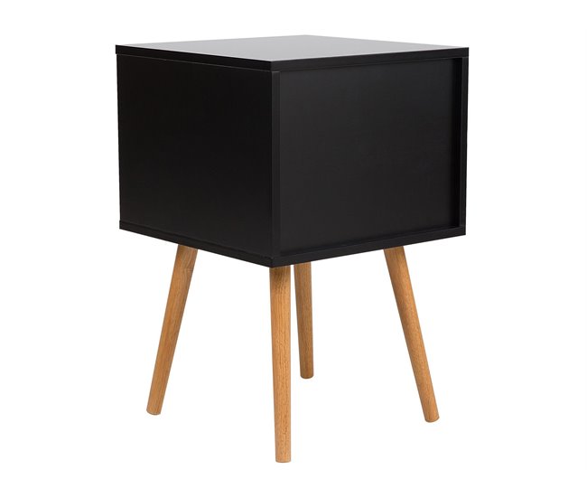 Beliani Mesa de centro ALLOA 40x40 Preto