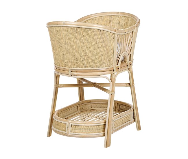 Beliani Berço Rattan/vime LAGRASSE Natural