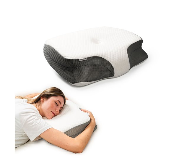 Almofada Cervical Ergonómica 3 em 1 Branco