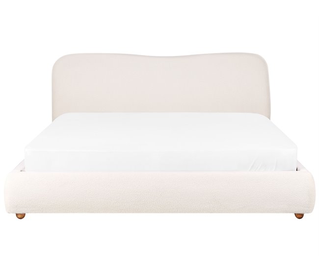 Beliani Cama baú Bouclé BLAGNAC 200x228 Bege