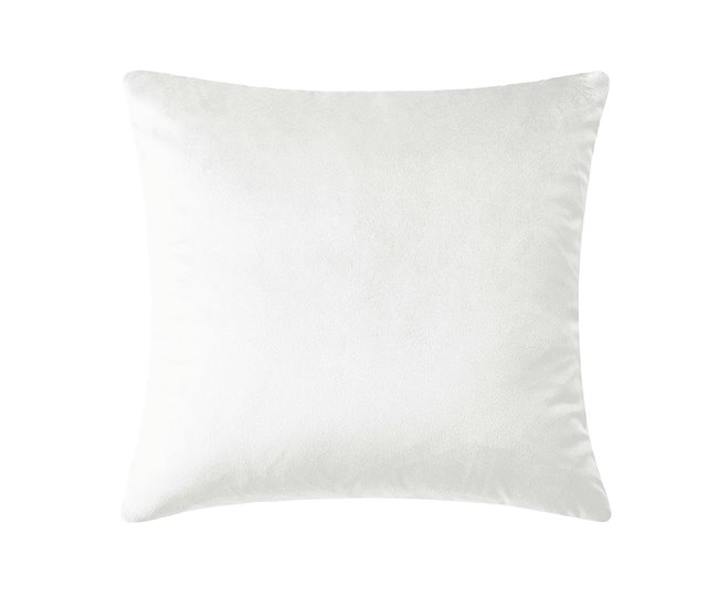  Acomoda Textil - 4 capas de almofada em veludo. Cru