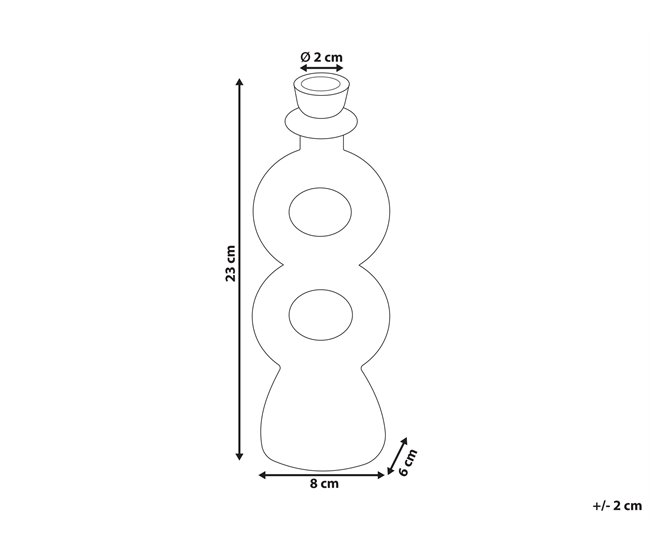 Beliani Candelabro NAOUSA Bege