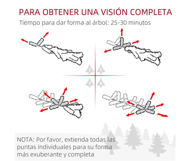 Árvore de Natal Artificial PVC HOMCOM, casa - natal Verde