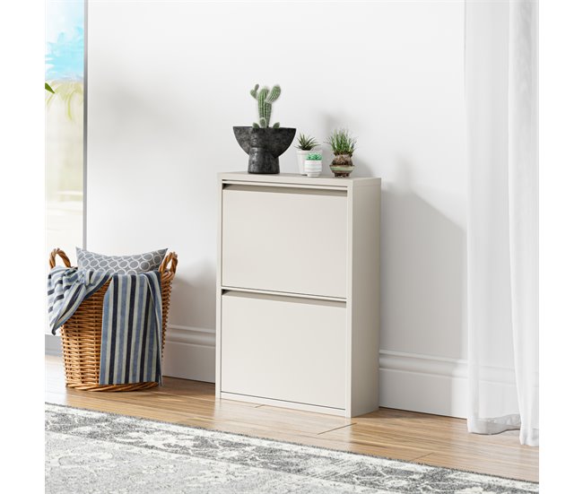 apateira Sokndal com 2 portas Branco/ Bege