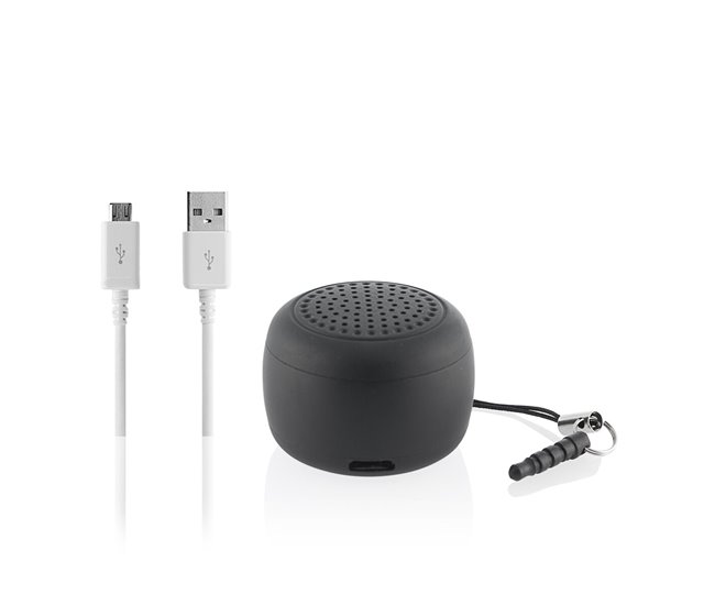 Mini Altifalante Portátil Recarregável sem Fios Altavoz mini Preto